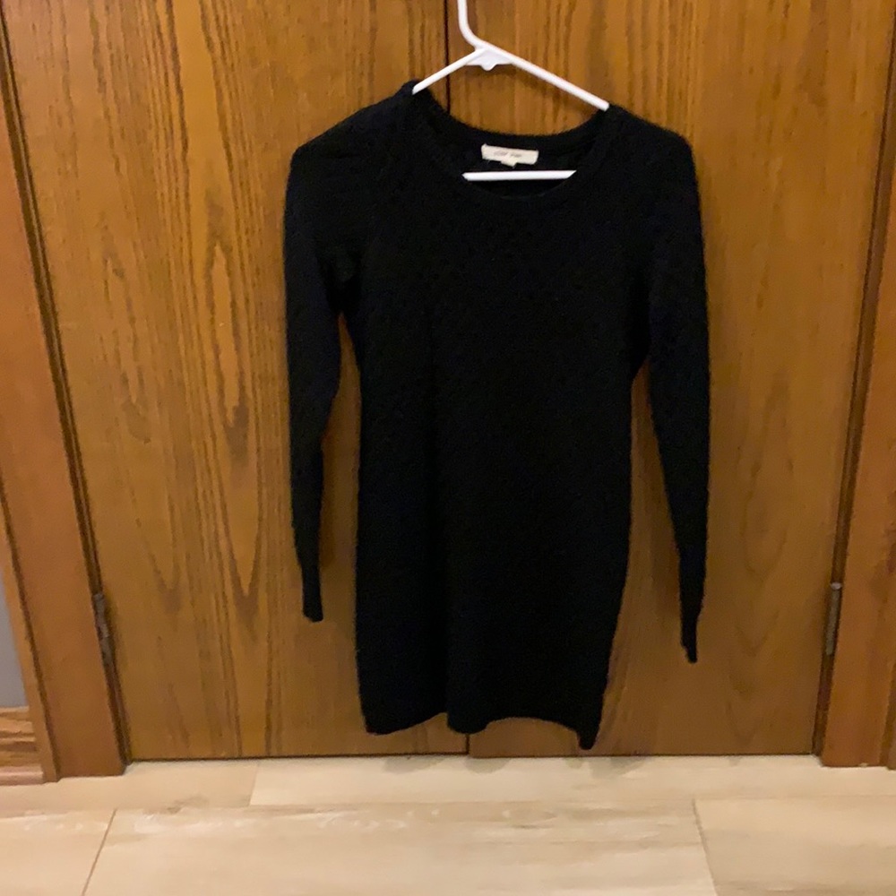Black sweater dress